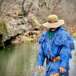 Eastern woodsmen/American frontiersmen wearing 18th-century frontier garment