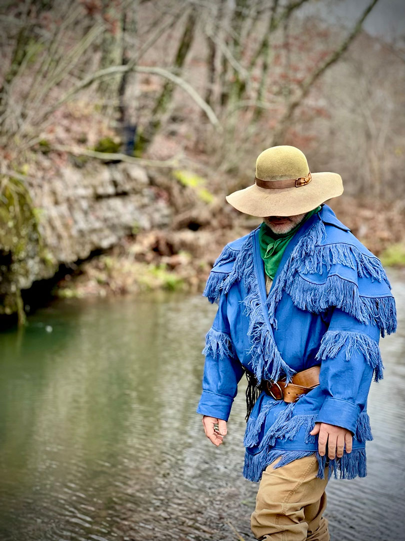 Eastern woodsmen/American frontiersmen wearing 18th-century frontier garment
