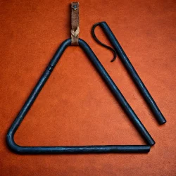 hand-forged dinner bell triangle with dinger