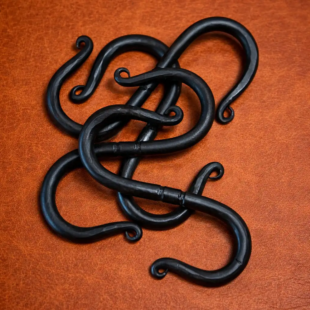 set of hand forged s-hooks